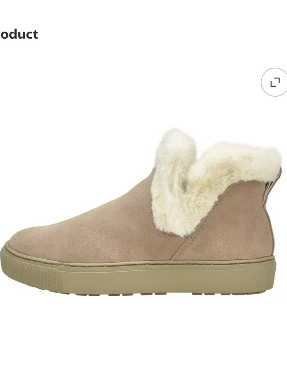 Cougar Duffy Waterproof Suede Ankle Bootie Sneaker, Tan, Size 8, Made‎ In Canada